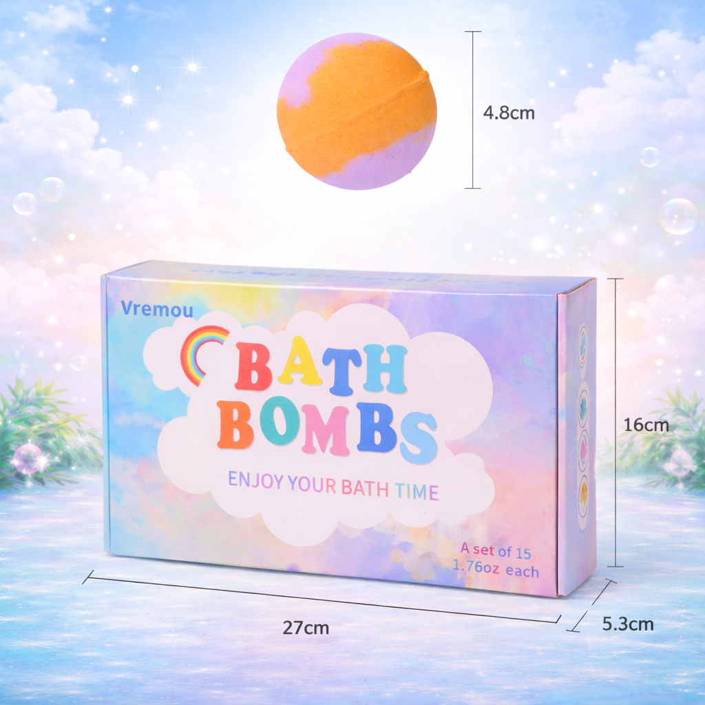15 Piece - Kid's bath bomb