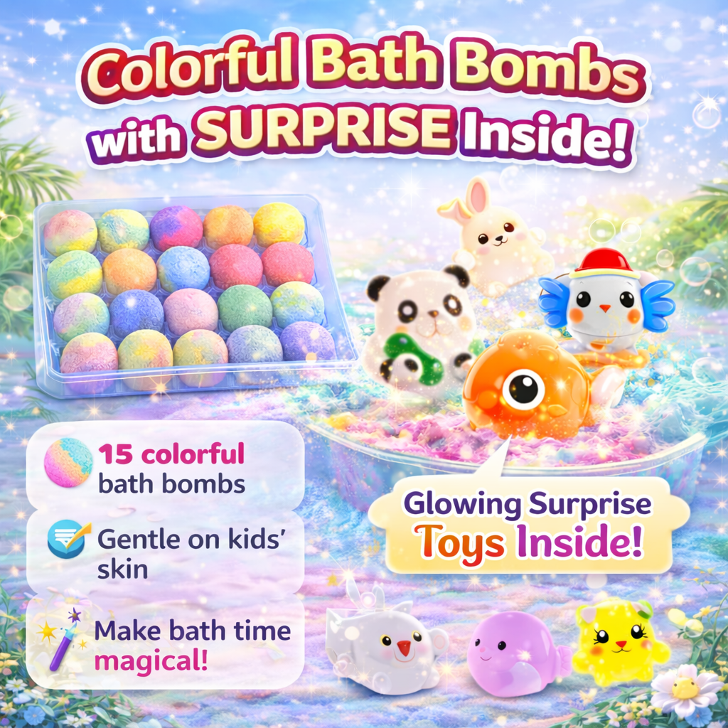 15 Piece - Kid's bath bomb