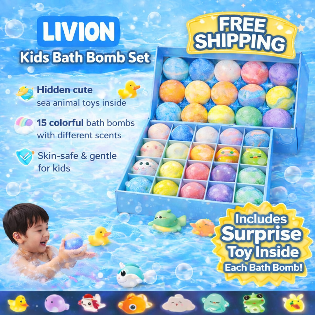 15 Piece - Kid's bath bomb
