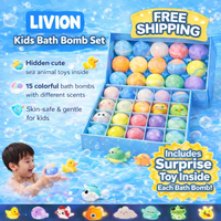 15 Piece - Kid's bath bomb